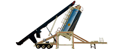 Hot mix storage silo, 90 Metric Tons capacity, in self raising.